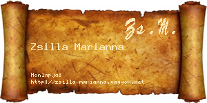 Zsilla Marianna névjegykártya