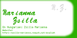 marianna zsilla business card